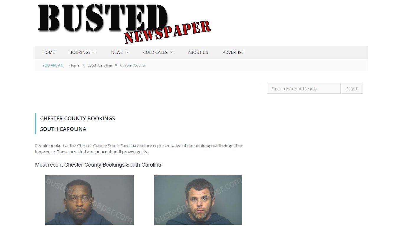 Chester County, SC Mugshots - BUSTEDNEWSPAPER.COM